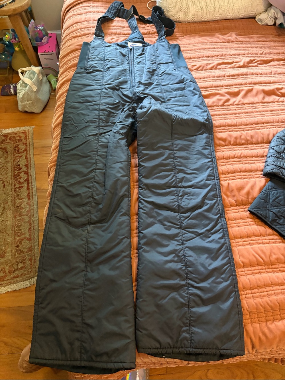 Insulated Ski Bib Pants in Slate Gray